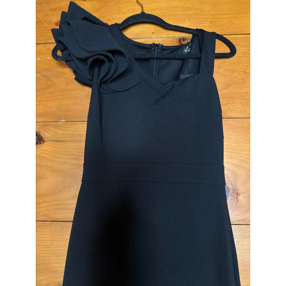 Lulus Lucette Black Sleeveless Ruffled Mermaid Maxi Dress Holiday Extra Small - Picture 5 of 11